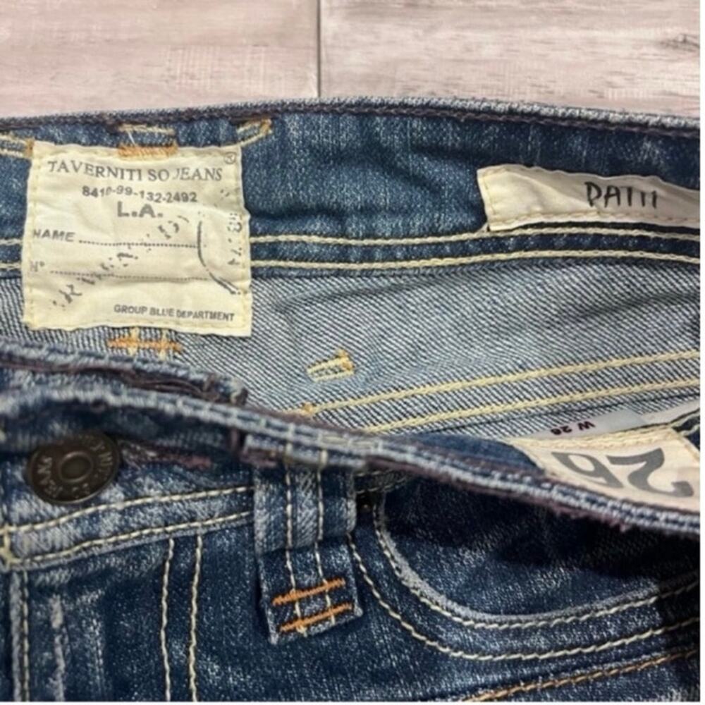 Taverniti So Jeans Designer Distressed Y2K Bootcut Premium Denim - Picture 8 of 16